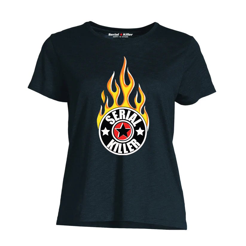 Serial Killer Logo Flame Women's Tshirt