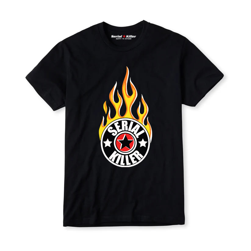 Serial Killer Logo Flame Men's Tshirt