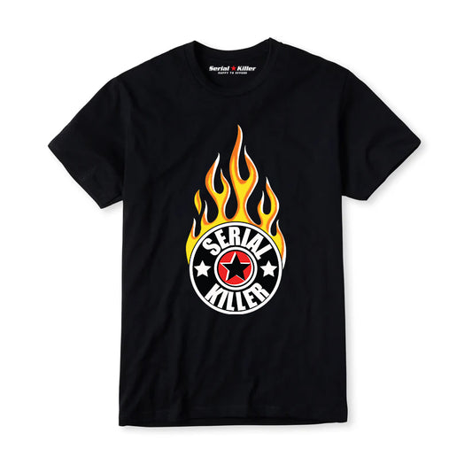 Serial Killer Logo Flame Men's Tshirt
