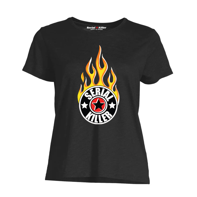 Serial Killer Logo Flame Women's Tshirt