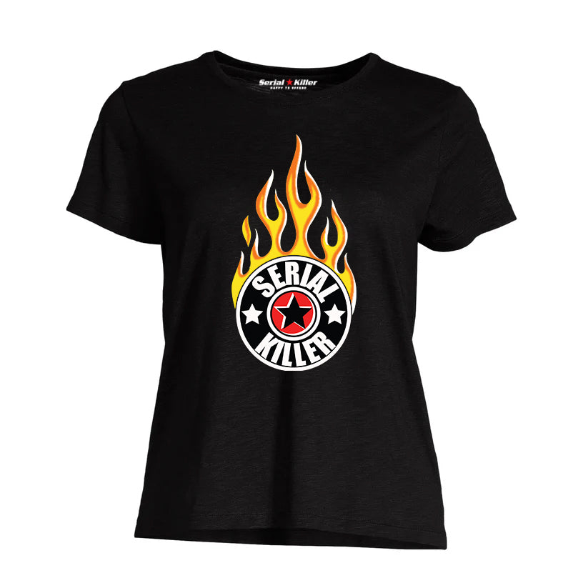 Serial Killer Logo Flame Women's Tshirt